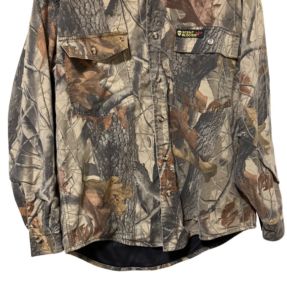 Scent Blocker Plus Frontier Button Up Camouflage Lined Shirt - Picture 3 of 10